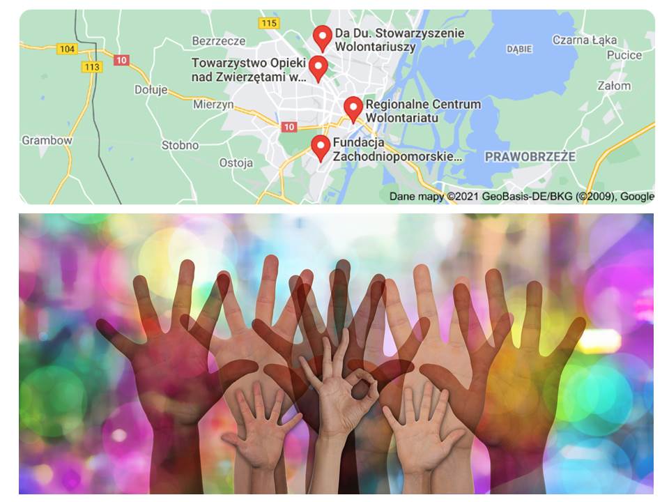 Punkty świadczenia usług wolontarystycznych na terenie województwa zachodniopomorskiego